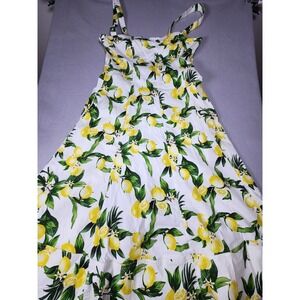 Avec Les Filles lemon print sundress